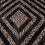 Leather Kahve Rug // Zig-Zag