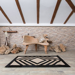 Leather Siyah Rug // Eye