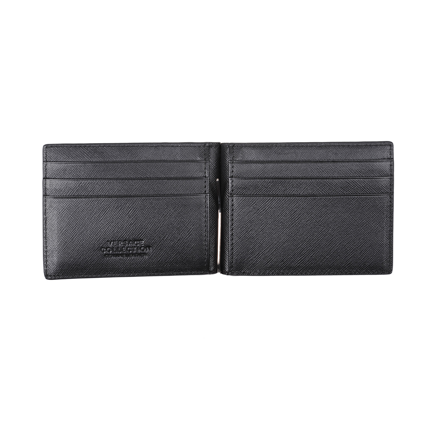 Versace Collection // Versace Bi Fold Wallet V2 // Black - Versace ...