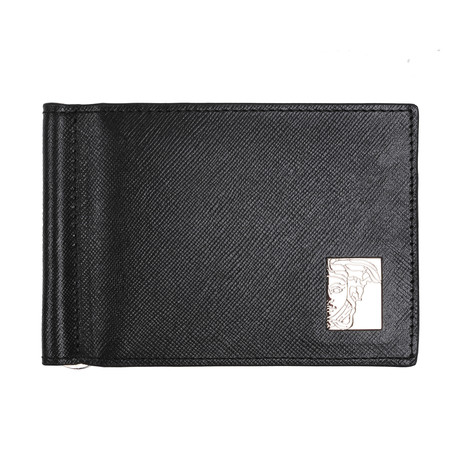 Versace Collection // Versace Bi Fold Wallet V2 // Black
