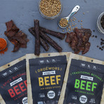 Variety Biltong + Droewors Beef Stick Grass-Fed Jerky // 3 Pack