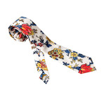 Amedeo Exclusive // Silk Tie // Red + Blue + White Floral (Red, Blue, White)