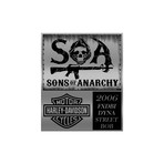 Sons Of Anarchy // 2006 FXDBI Dyna Street Bob 1:18 // Die-Cast Motorbike // Premium Display