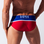Double Stripe Brief // Red (S)