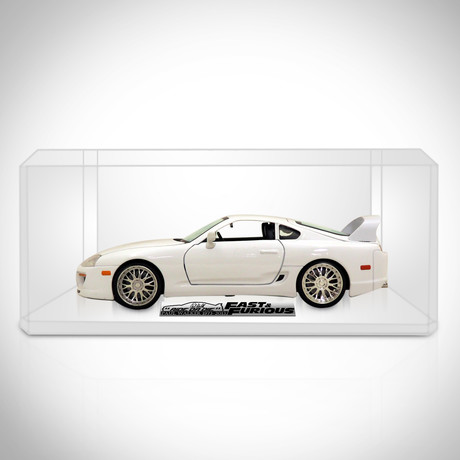 Fast & Furious // Brian's 1995 Toyota Supra White 1:24 // Die-Cast Car // Premium Display