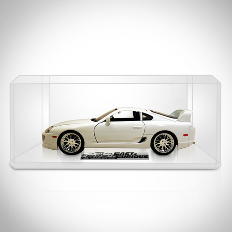 Fast & Furious // Brian's 1995 Toyota Supra White 1:18 // Die-Cast Car // Premium Display