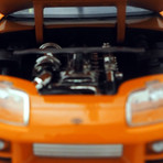 Fast & Furious // Brian's 2001 Toyota Supra Orange 1:24 // Die-Cast Car // Premium Display