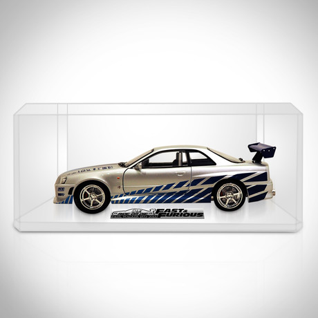 Fast & Furious // Brian's 1999 Nissan Skyline GT-R R34 1:18 // Die-Cast Car // Premium Display