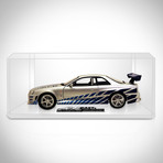 Fast & Furious // Brian's 1999 Nissan Skyline GT-R R34 1:18 // Die-Cast Car // Premium Display