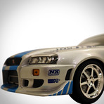 Fast & Furious // Brian's 1999 Nissan Skyline GT-R R34 1:18 // Die-Cast Car // Premium Display