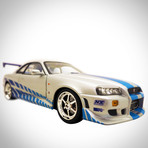 Fast & Furious // Brian's 1999 Nissan Skyline GT-R R34 1:18 // Die-Cast Car // Premium Display