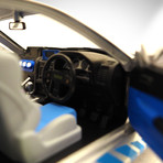 Fast & Furious // Brian's 1999 Nissan Skyline GT-R R34 1:18 // Die-Cast Car // Premium Display