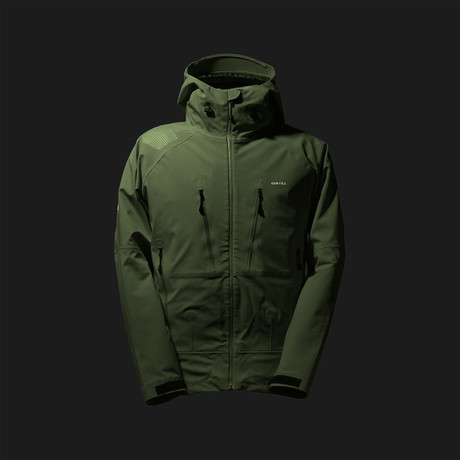 3-Layer Shell Jacket // Dark Green (XS)