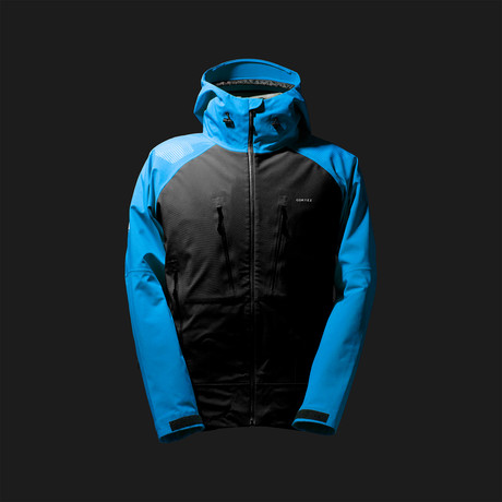 3-Layer Shell Jacket // Blue + Black (XS)