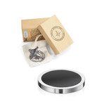 Damascus Steel Top + Spinning Base