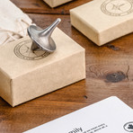 Damascus Steel Top + Spinning Base