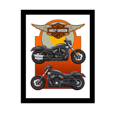 Harley Motorcycles (10"W x 13"H)