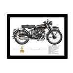 Vincent Black Shadow (13.5"W x 9.5"H)