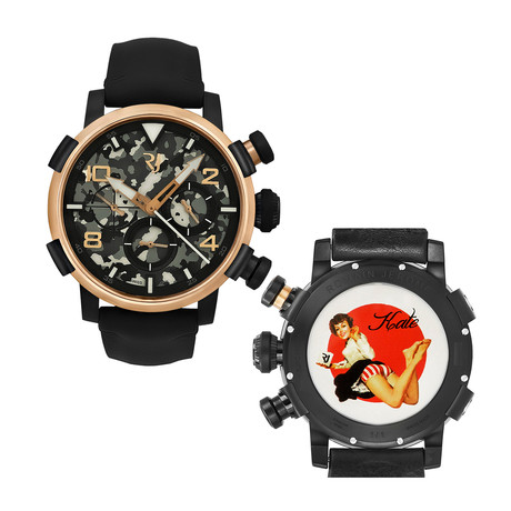 Romain Jerome Pinup DNA Red Gold WWII Chronograph Automatic // RJ.P.CH.003.01-KATE-BAREFOOT