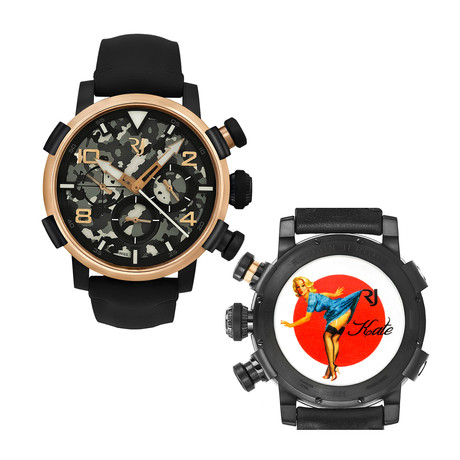 Romain Jerome Pinup DNA Red Gold WWII Chronograph Automatic // RJ.P.CH.003.01-KATE-BLUE