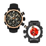 Romain Jerome Pinup DNA Red Gold WWII Chronograph Automatic // RJ.P.CH.003.01-KATE-RED-DRESS