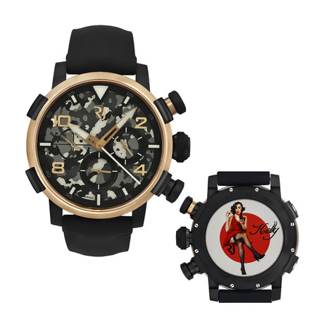 Romain Jerome Pinup DNA Red Gold WWII Chronograph Automatic // RJ.P.CH.003.01-KELLY-RED-DRESS