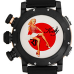 Romain Jerome Pinup DNA Red Gold WWII Chronograph Automatic // RJ.P.CH.003.01-KELLY-RED-STRIPES