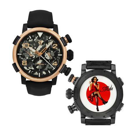 Romain Jerome Pinup DNA Red Gold WWII Chronograph Automatic // RJ.P.CH.003.01-MILA-RED-DRESS