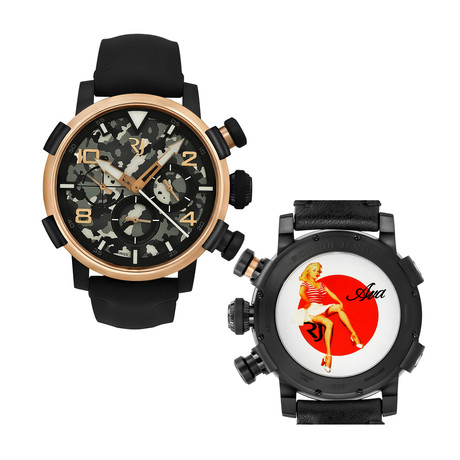 Romain Jerome Pinup DNA Red Gold WWII Chronograph Automatic // RJ.P.CH.003.01-AVA-RED STRIPES