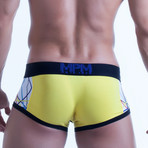 Abstract Striped Boxer // Yellow (S)
