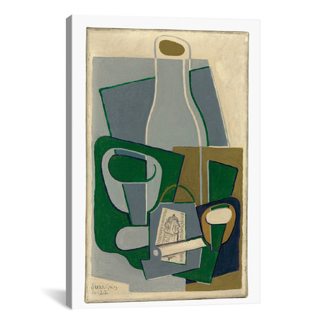 Pipe et Paquet de Tabac // Juan Gris // 1922 // Framed (26"W x 18"H x 0.75"D)