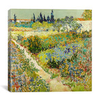 The Garden at Arles // Vincent van Gogh // Framed (18"W x 18"H x 0.75"D)