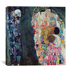 Death And Life, c.1911 // Gustav Klimt // Framed (18"W x 18"H x 0.75"D)