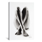 Nude Woman Charcoal Study 54 (26"W x 18"H x 0.75"D)