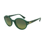 Persol Classic Round Sunglasses // Opal Green