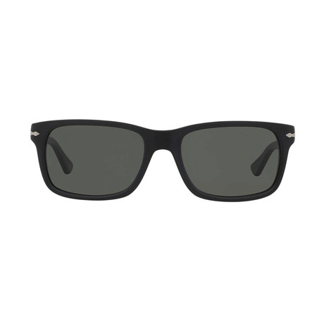 Persol Polarized Squared Sunglasses // Black