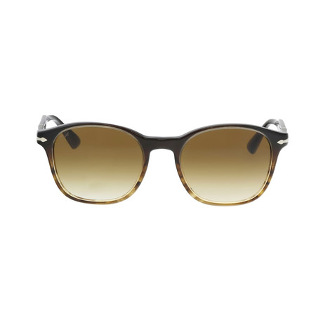 Persol Classic Rectangular Sunglasses // Brown Havana