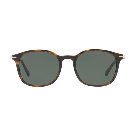 Persol Polarized Classic Rectangular Sunglasses // Black