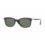 Persol Classic Skinny Rectangular Sunglasses // Black