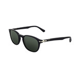 Persol Classic Rectangular Sunglasses // Black