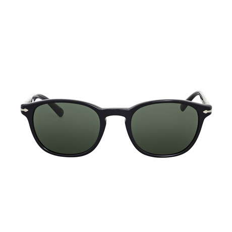 Persol Classic Rectangular Sunglasses // Black