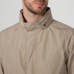 Collared-Zip Jacket // Taupe (S)