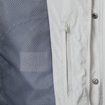 Collared-Zip Jacket // Off White (XL)