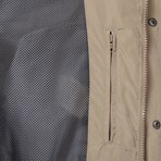 Collared-Zip Jacket // Taupe (S)