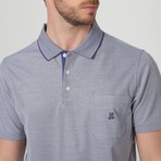 Button-Up Polo // Grayish Blue (L)