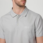 Button-Up Polo // Light Gray (S)