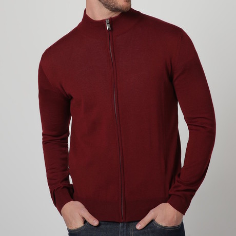 Zip-Up Jacket // Bordeaux (S)