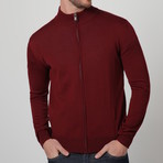 Zip-Up Jacket // Bordeaux (L)