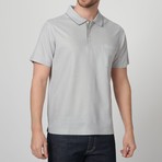 Button-Up Polo // Light Gray (S)