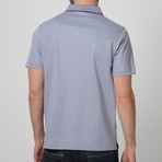 Button-Up Polo // Grayish Blue (L)